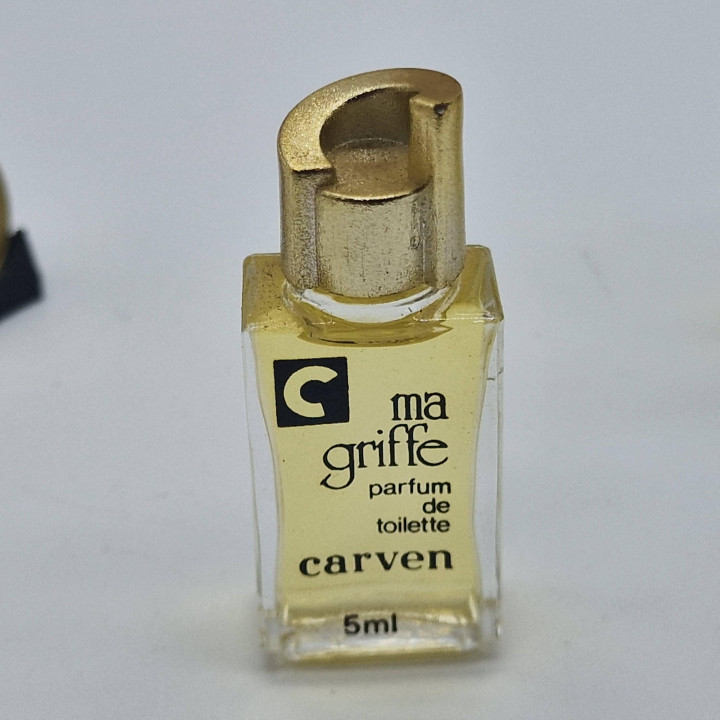 フランス製ヴィンテージ ミニチュア香水 3本セット カルヴェン パリ Ma Griffe Vetiver Guirlandes オードトワレ パルファム レア 1980年代 コレクターアイテム 古い香水瓶