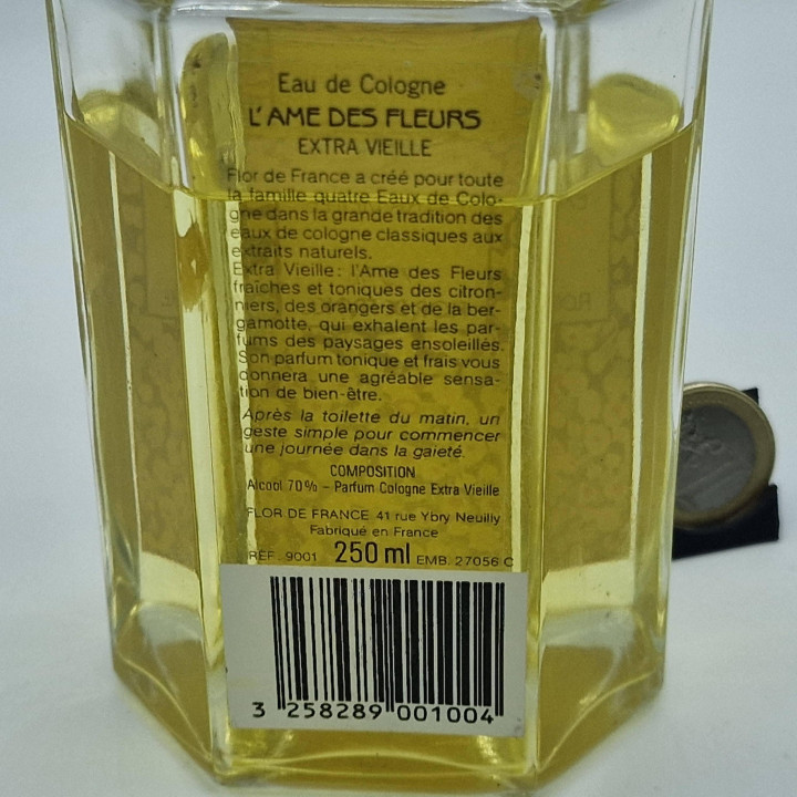 ヴィンテージ シトラスコロン, Flor de France L'Ame des Fleurs, オーデコロン エクストラ ヴィエイユ 250ml, 1990年代 希少なフランス製 香水 レアボトル コレクター向け