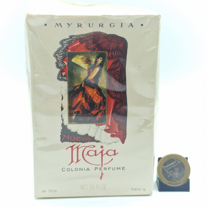 Perfumy Vintage Woda Kolońska Myrurgia Nueva Maja 100ml, Zapach Fabrycznie Foliowany Lata 70, Rzadki Kolekcjonerski