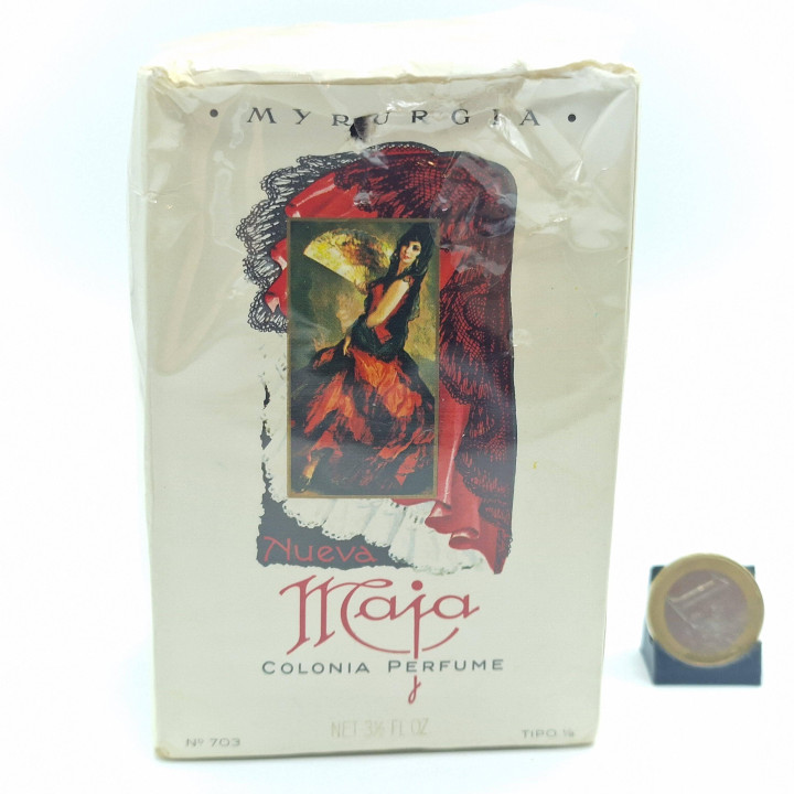 Parfum Vintage Eau de Cologne Myrurgia Nueva Maja 100ml, Parfum Scellé Années 70, Rare Objet de Collection Espagne