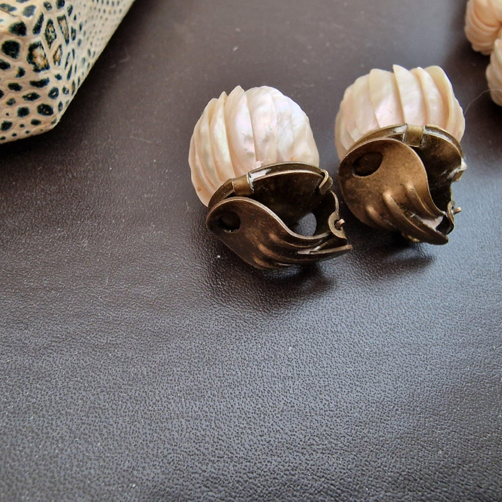 Set Gioielli Vintage in Madreperla O Grove - Spagna 1950