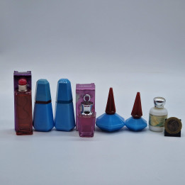 Set van 7 Vintage Cacharel Parfum Miniaturen: Gloria, LouLou