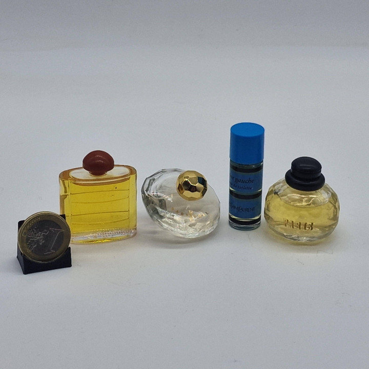 イヴサンローラン ミニ香水 4点セット YSL ヴィンテージ オピウム パリ ベビードール リヴゴーシュ ミニチュアボトル 1990年代コレクターズアイテム