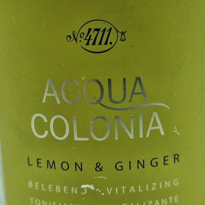 Eau de Cologne Spray 4711 Acqua Colonia Lemon and Ginger - Duże Perfumy 170 ml Bez Korku i Pudełka, Niemiecka Vintage Kolonia M…