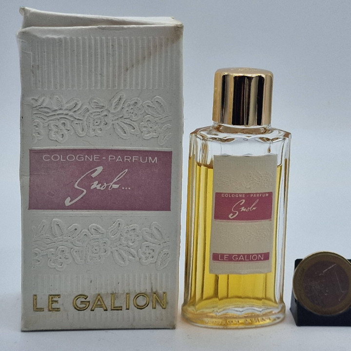 Miniatura de Perfume Vintage Cologne Parfum Le Galion Snob 15ml con Caja Original, Fragancia Coleccionable Francesa de los Años…