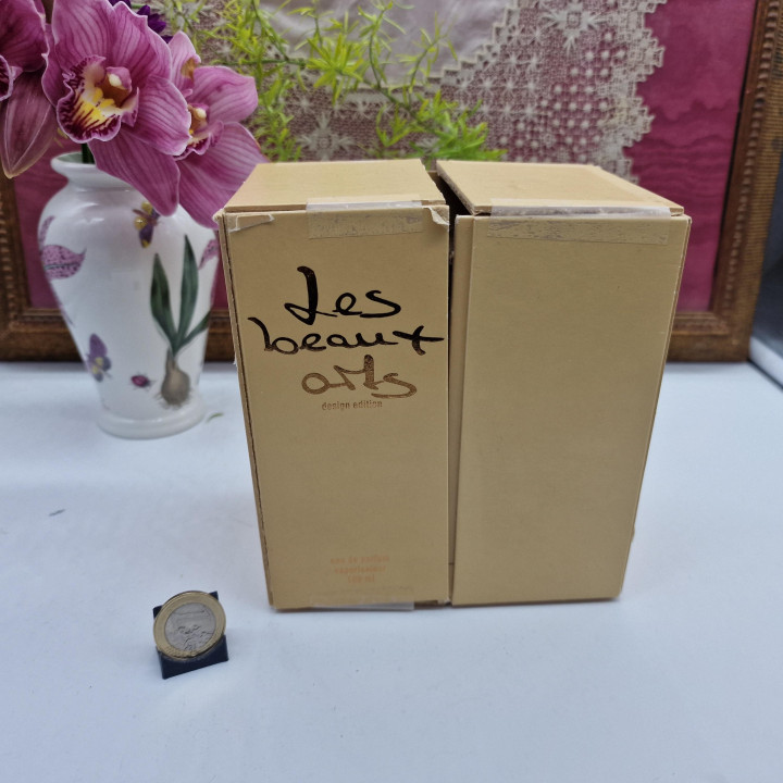 Vintage Parfumfles, Les Beaux Arts Iride van Bruno Bruni, Gelimiteerde Editie 100ml, Bronzen Sculptuur, 1994, met Certificaat
