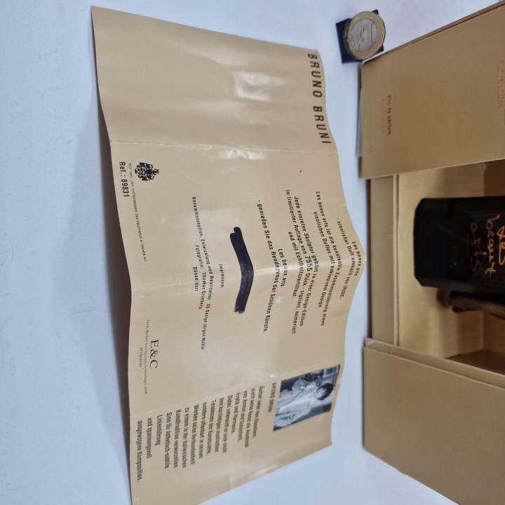 Perfumy Vintage i Artystyczny Flakon, Les Beaux Arts Iride Bruno Bruni, Edycja Limitowana 100ml, Rzeźba z Brązu, 1994, Certyfik…
