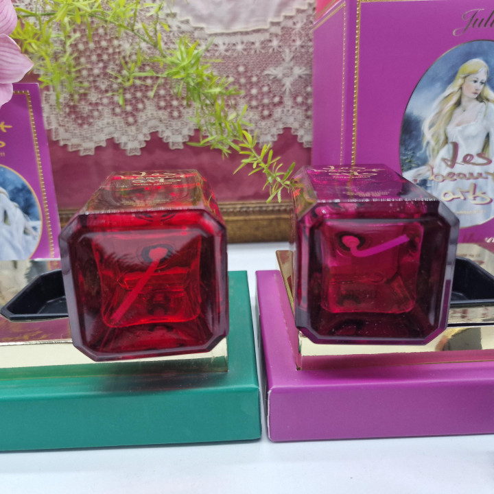 ヴィンテージ香水セット レボザール E & C ロミオとジュリエット バリーシライシ作 100ml 2本セット 箱付き 1990年代 限定彫刻ボトル コレクターズアイテム
