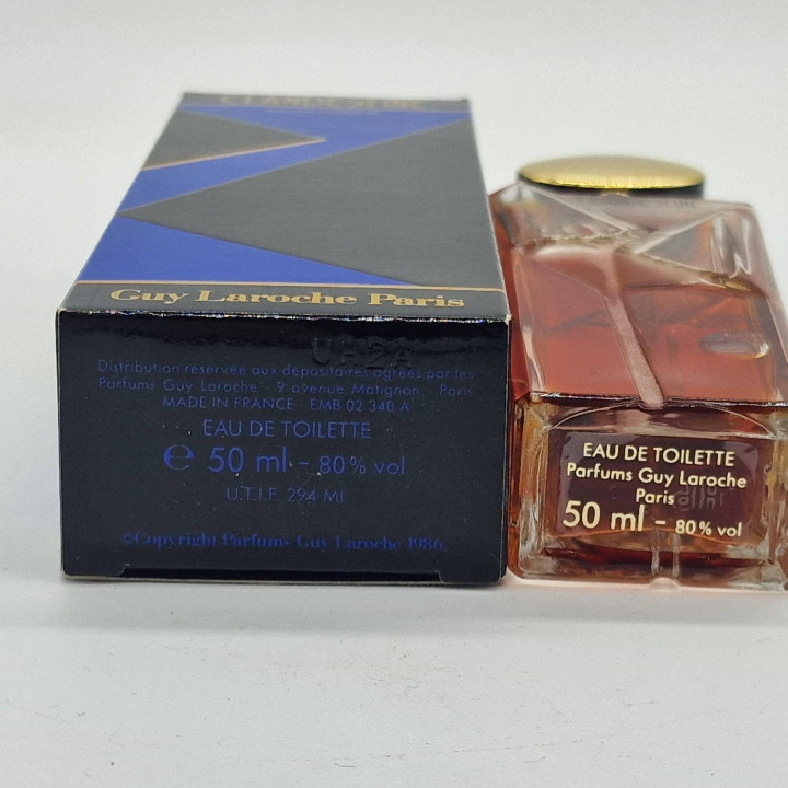 Clandestine Guy Laroche Eau de Toilette Vintage Parfüm Duft, 50 ml mit Originalkarton, 1986 Chypre Blumig Sammlerstück