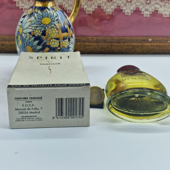 Spirit Fabergé Eau de Toilette, винтажный мужской парфюм 1990х годов, туалетная вода 100 мл с коробкой, редкие коллекционные ду…