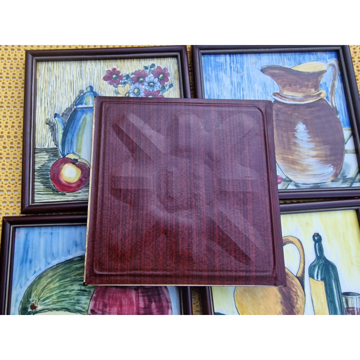 6 Vintage Spanish Ceramic Tiles - Enma Workshop 1960s