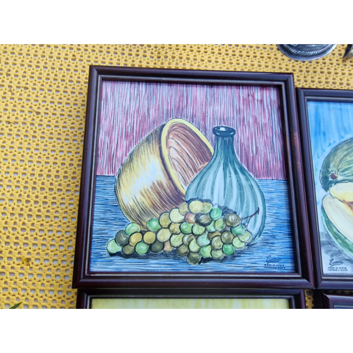 6 Mattonelle in Ceramica Vintage Enma - Spagna 1960