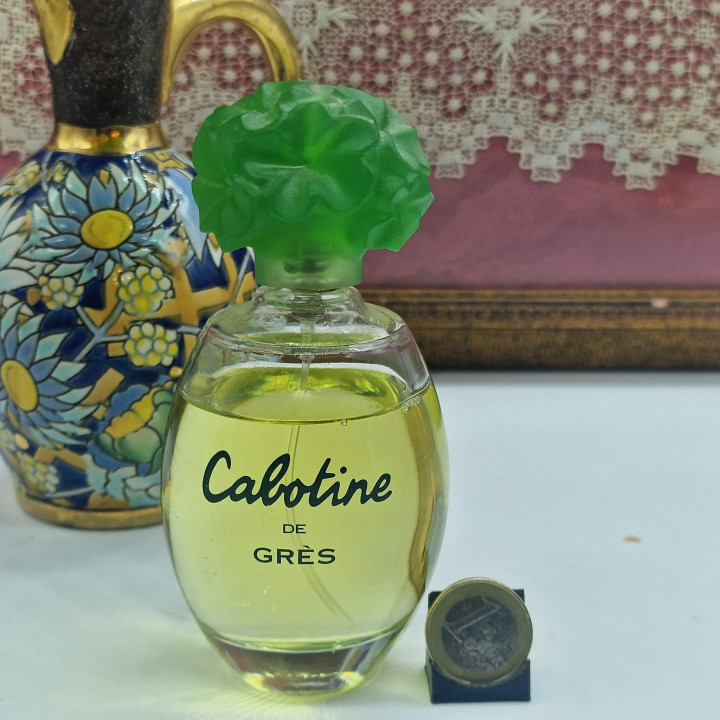 Cabotine de Gres Eau de Toilette 100ml, Vintage Parfum Parfums Gres, Lalique Epoche Gruene Bluetenkappe, Neunzig Prozent Voll