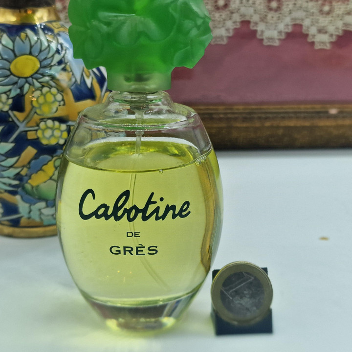 Cabotine de Gres Eau de Toilette 100ml, Vintage Parfum Parfums Gres, Lalique Epoche Gruene Bluetenkappe, Neunzig Prozent Voll
