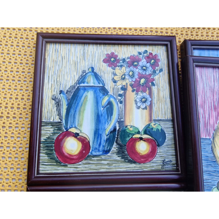 6 Azulejos de Cerâmica Vintage Enma - Espanha 1960