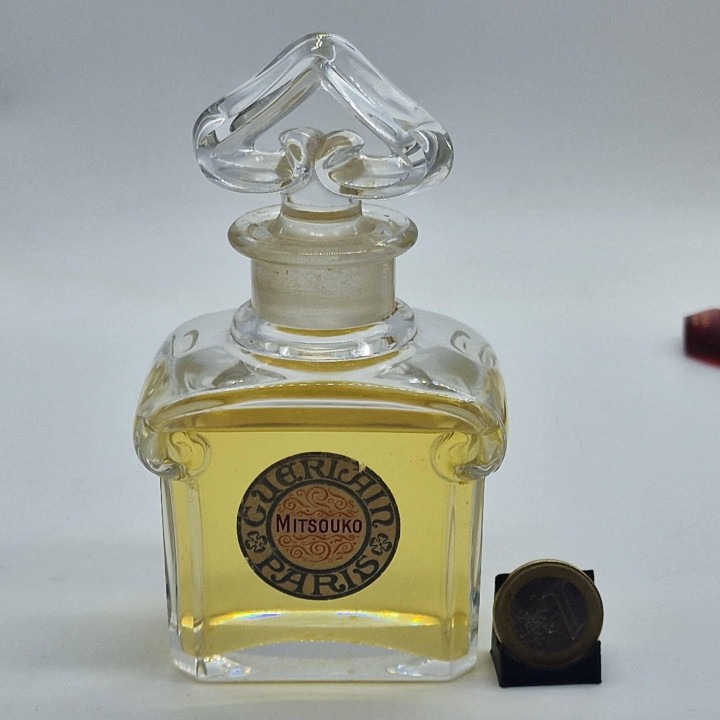 Guerlain Mitsouko Vintage Extrait de Parfum, Baccarat Kristallen Hartdop Flacon, Verzamelbaar Parfum, 60ml, Circa 1930