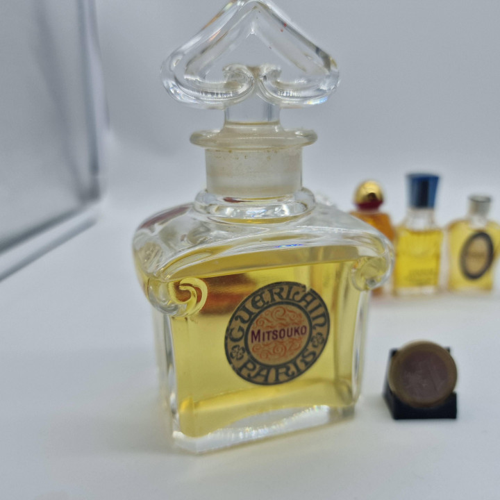 Guerlain Mitsouko Vintage Extrait de Parfum, Baccarat Kristallen Hartdop Flacon, Verzamelbaar Parfum, 60ml, Circa 1930