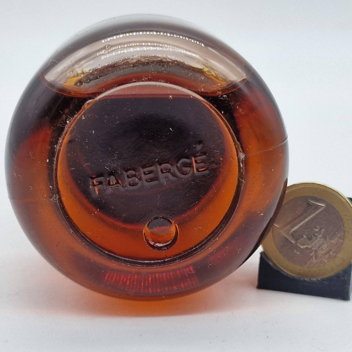 Винтажный флакон духов Faberge West одеколон, 120 мл янтарное стекло с эмалированной крышкой, коллекционный раритет 1980-х годов