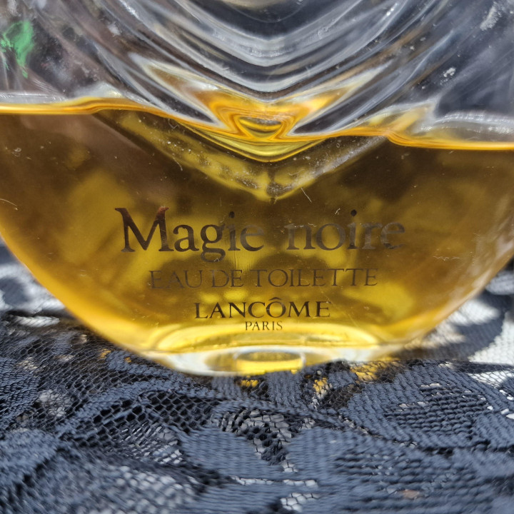 Vintage Lancome Magie Noire Eau de Toilette Perfume - 200ml Bottle with 80ml Remaining - Original 1978 French Fragrance Collect…
