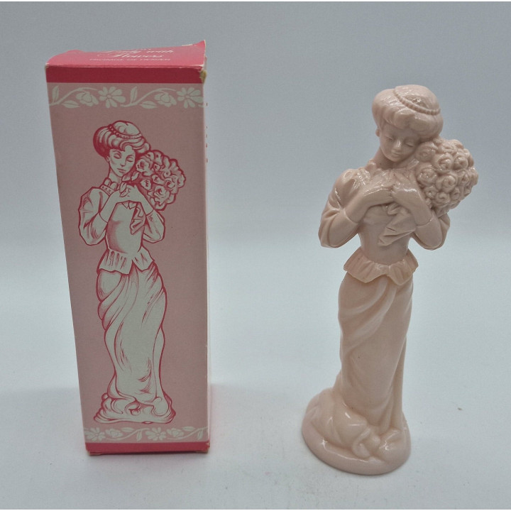 Botella Perfume Avon Vintage, Frasco de Vidrio Figural Coleccionable Charisma Topaze Heaven, Caja Original, Años 1970 1980