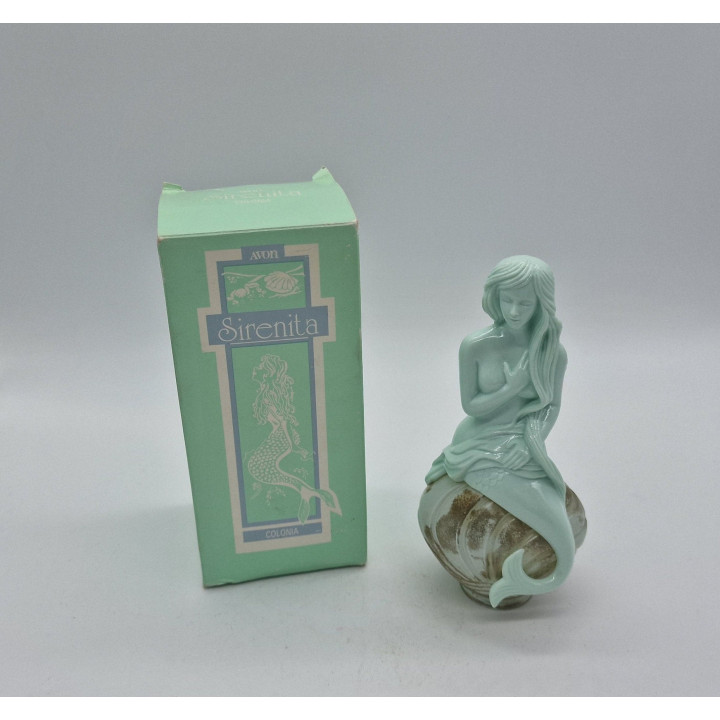 Botella Perfume Avon Vintage, Frasco de Vidrio Figural Coleccionable Charisma Topaze Heaven, Caja Original, Años 1970 1980