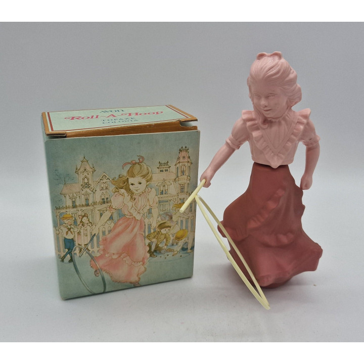 Botella Perfume Avon Vintage, Frasco de Vidrio Figural Coleccionable Charisma Topaze Heaven, Caja Original, Años 1970 1980
