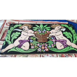 Paire de Carreaux Céramique Minton's China Works XIXe
