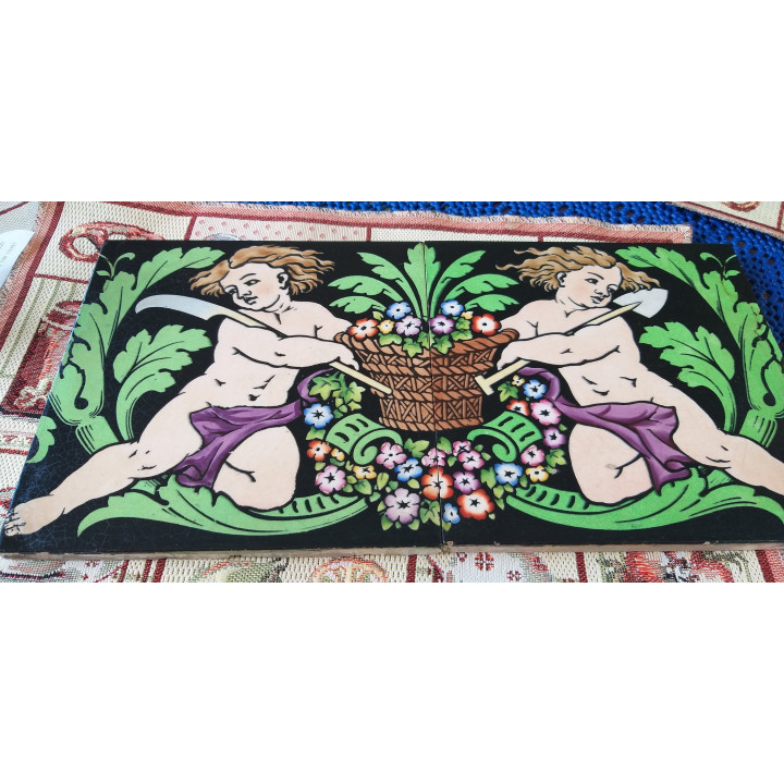Paire de Carreaux Céramique Minton's China Works XIXe