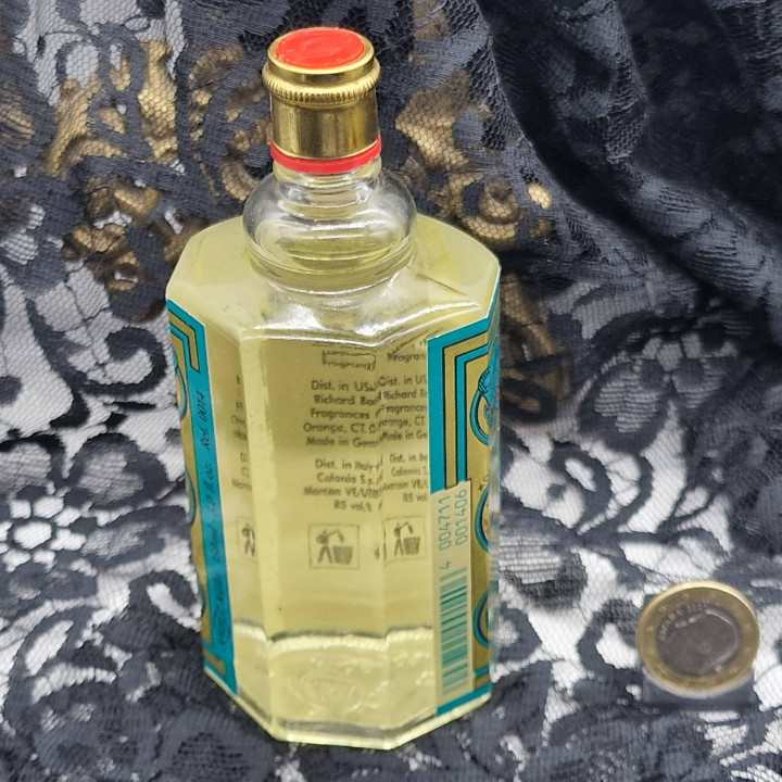 Vintage 4711 Eau de Cologne Echt Kölnisch Wasser, Duitse Miniatuur Set en Grote Flessen 1970 1990, Glazen Parfumfles Decoratie