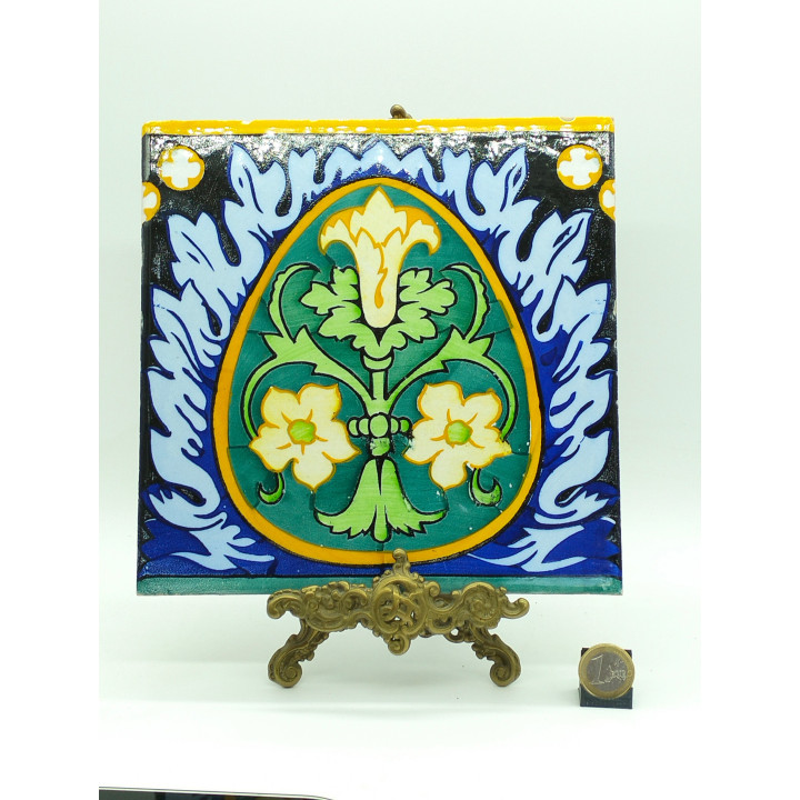 Piastrella in Ceramica di Valencia XIX Secolo - Stile Modernista