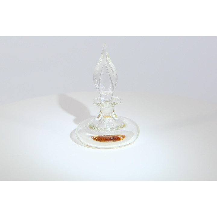 Vintage mondgeblazen glazen parfumfles jaren 90