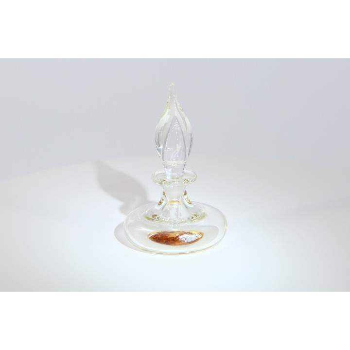Vintage mondgeblazen glazen parfumfles jaren 90