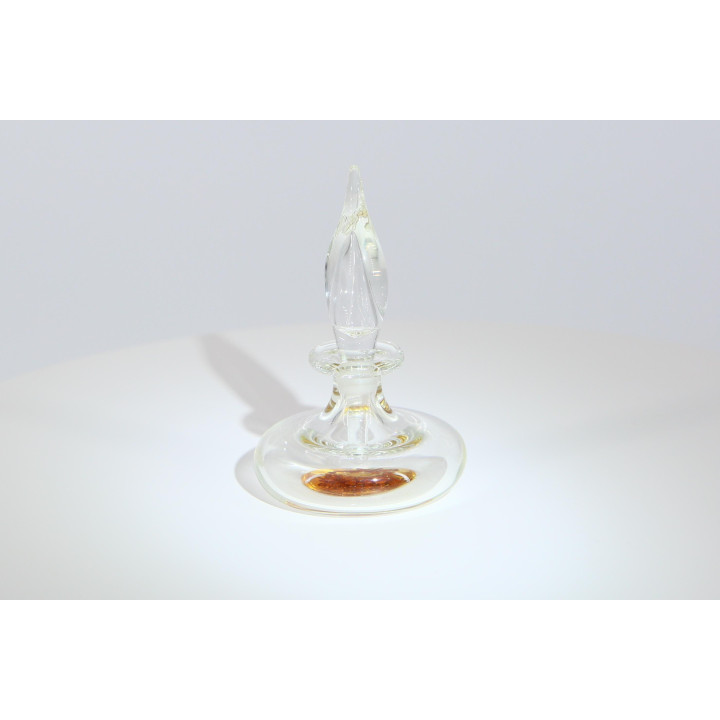 Vintage mondgeblazen glazen parfumfles jaren 90