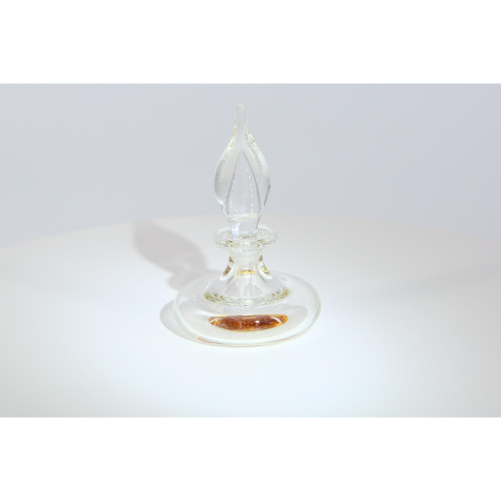 Vintage mondgeblazen glazen parfumfles jaren 90