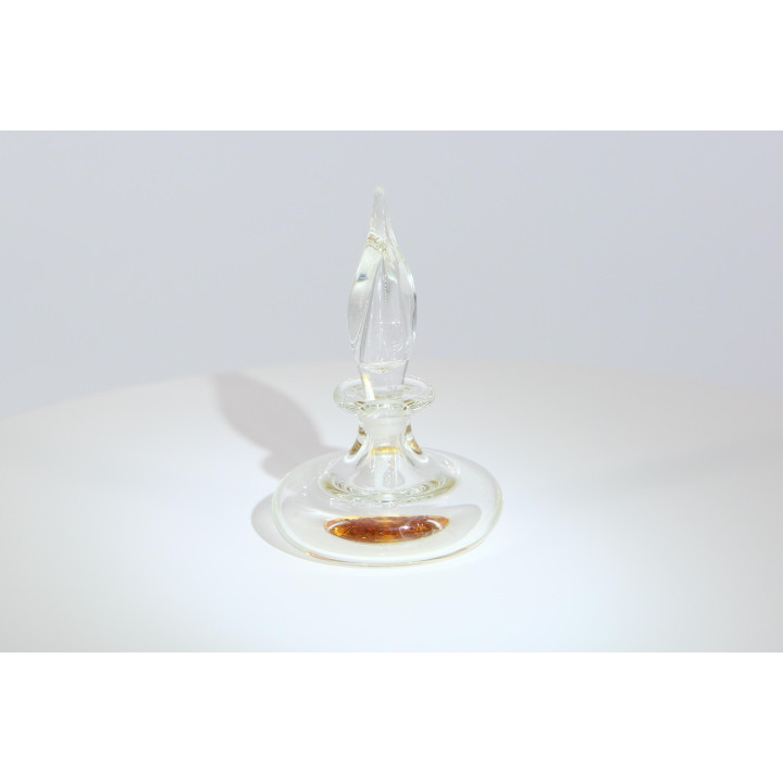 Vintage mondgeblazen glazen parfumfles jaren 90