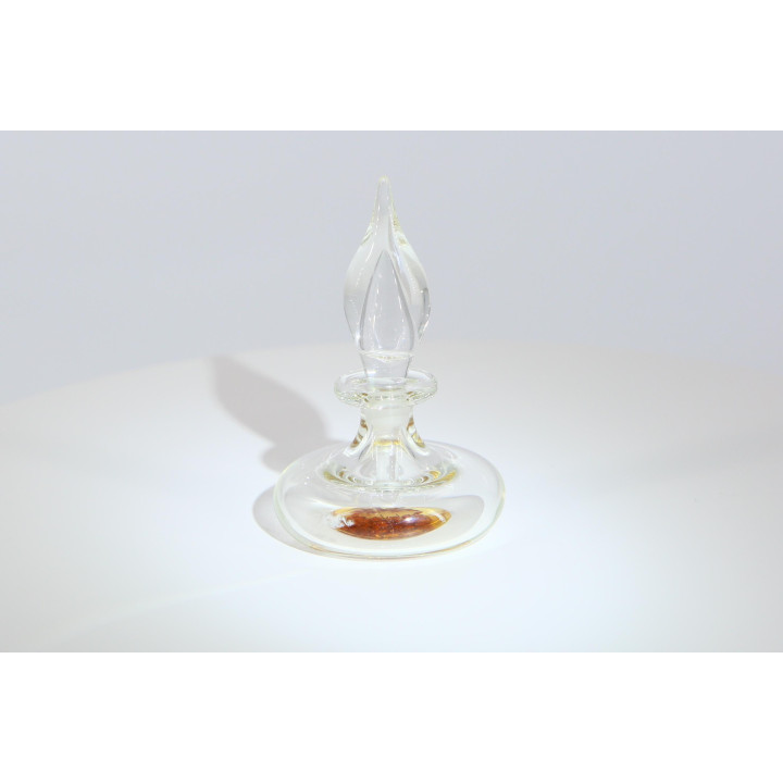 Vintage mondgeblazen glazen parfumfles jaren 90