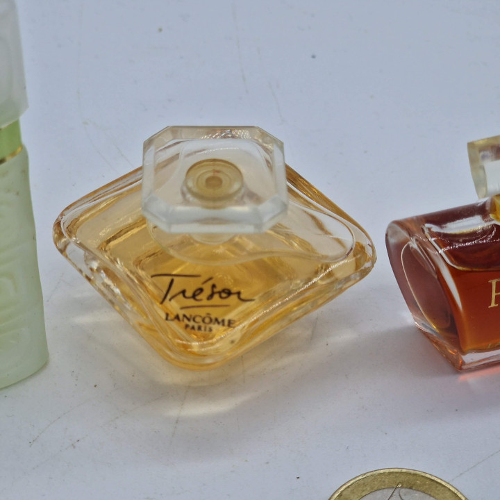 Vintage Lancome Perfume Miniature Set of 3 - Poeme, Tresor, O de Lancome Fragrances, Collectible French Parfums, 1990s Era Bott…
