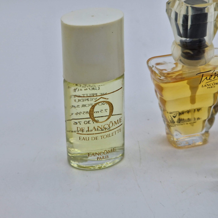 Vintage Lancome Perfume Miniature Set of 3 - Poeme, Tresor, O de Lancome Fragrances, Collectible French Parfums, 1990s Era Bott…