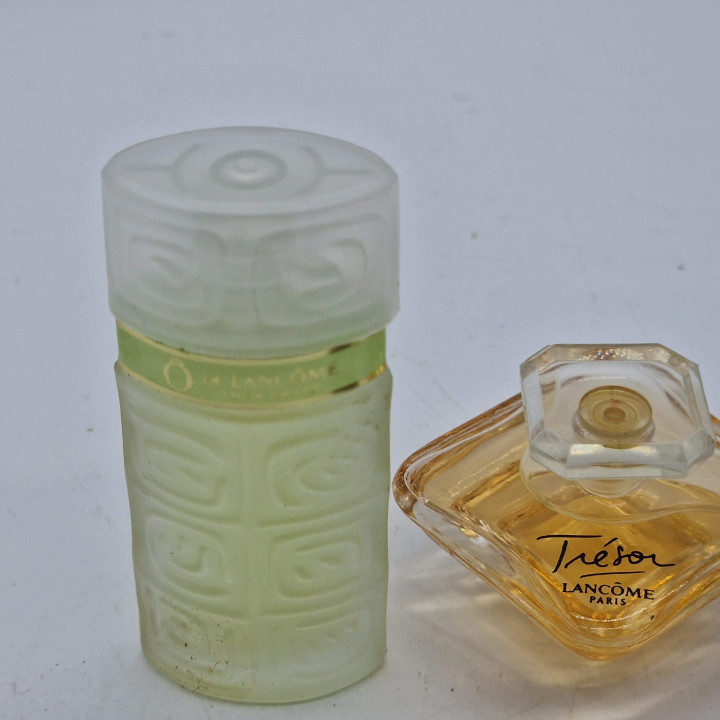 Vintage Lancome Perfume Miniature Set of 3 - Poeme, Tresor, O de Lancome Fragrances, Collectible French Parfums, 1990s Era Bott…