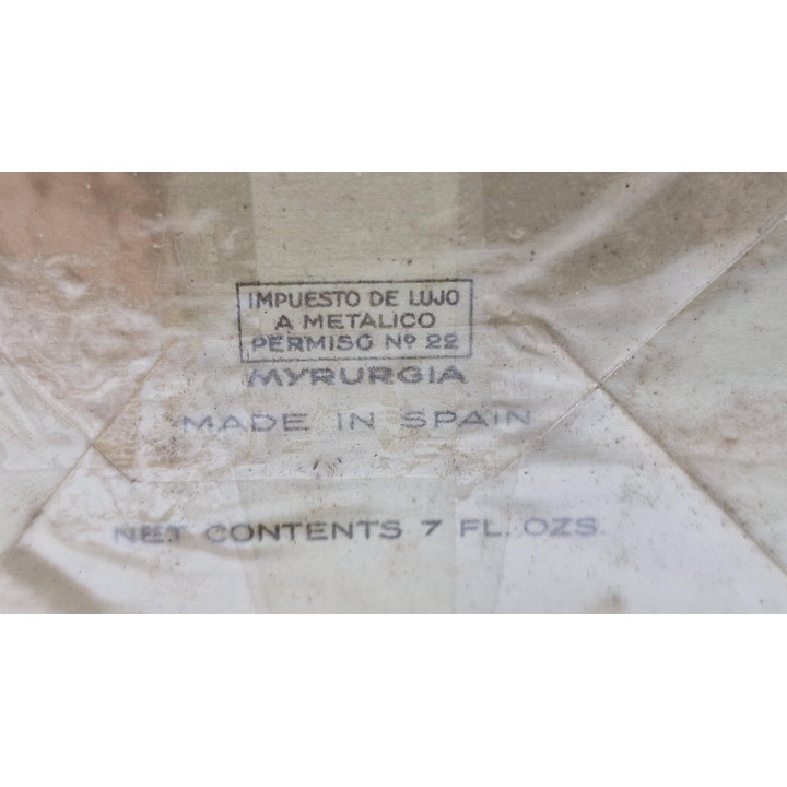 Joya Myrurgia Eau de Cologne, Vintage Parfum 207 ml 7 fl. oz., Verzegelde Spaanse Geur uit de Jaren 80 voor Verzamelaars