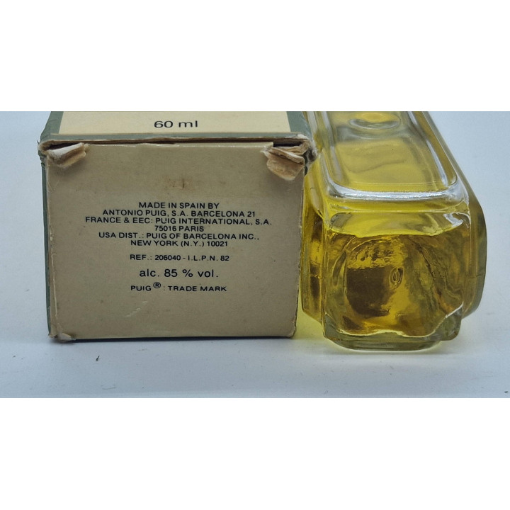 Profumo Vintage Eau de Toilette Eau Dorée Antonio Puig Barcellona, 60 ml con Scatola Originale, Collezione Rara Anni 80