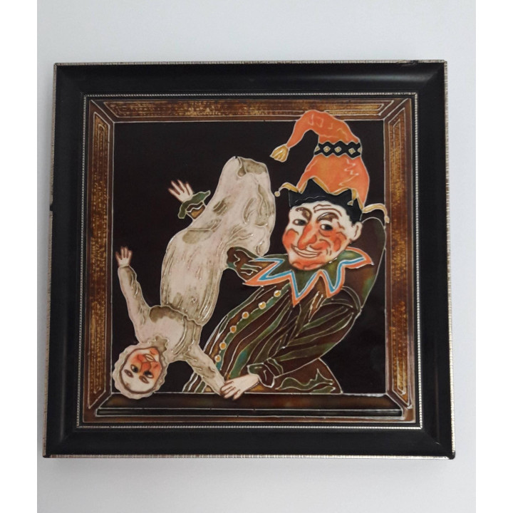 Piastrelle Maw & Co Punch e Judy, Anni '70 | Set Vintage