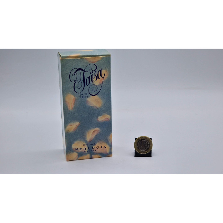 Perfume Vintage Eau de Toilette, Myrurgia Faisa 60ml Garrafa de Vidro Azul com Caixa Original, Fragrância Rara Coleção Espanhol…