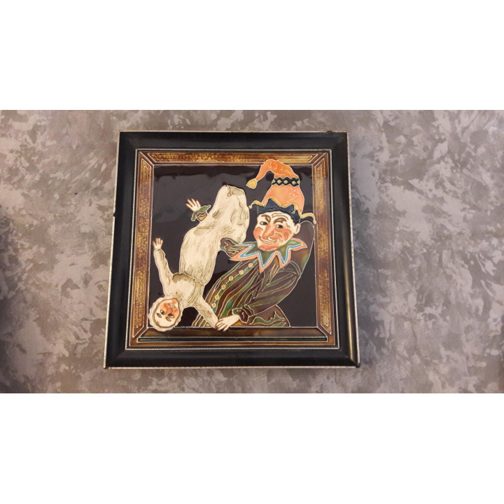 Kafle Maw & Co Punch i Judy, Lata 70. | Ceramika Vintage
