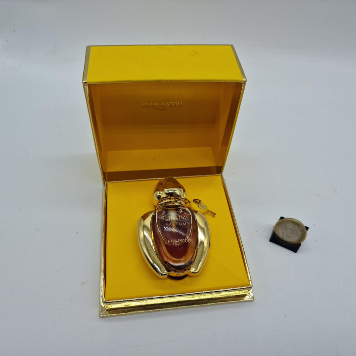 Jean Patou Sublime Ekstrakt Perfum 7.5ml do Napełniania, Vintage Spray 1991 z Oryginalnym Pudełkiem, Kolekcjonerski Flakon
