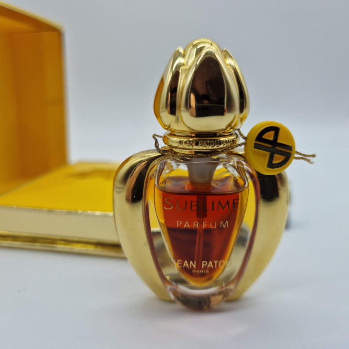 Jean Patou Sublime Ekstrakt Perfum 7.5ml do Napełniania, Vintage Spray 1991 z Oryginalnym Pudełkiem, Kolekcjonerski Flakon