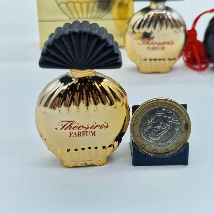 Lot de 3 Miniatures de Parfum Vintage Guy Bouchara Paris - Théosiris 5ml - Art Déco Français Années 1980, Flacons de Collection…