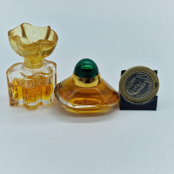 Oscar de la Renta Vintage Parfum Miniaturen Set - Oscar en Volupte Flacons, Set van 2 Flesjes 4ml, Verzameling uit de Jaren 1990