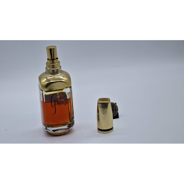Parfum Vintage Cologne Spray - Max Factor Geminesse - Rare Fragrance Années 70 39ml de 60ml Flacon Original en Verre Facetté Co…