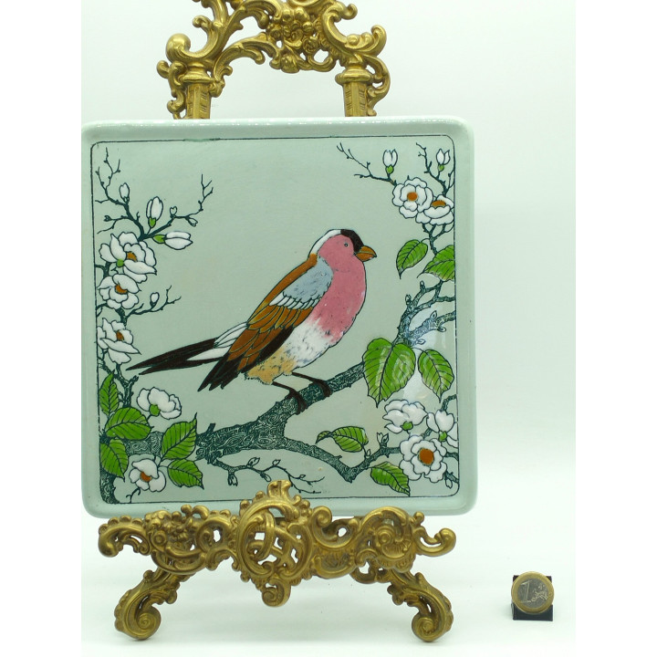 エモー・ド・ロンウィ 陶器 鍋敷き - ウソの鳥 1960年代